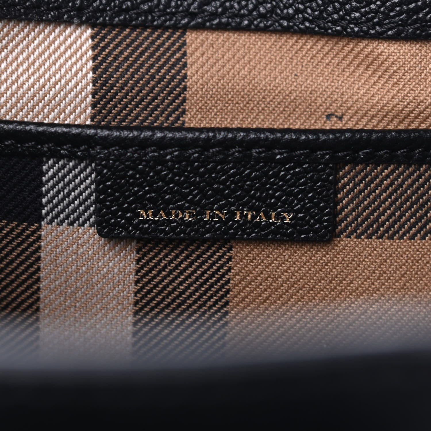 Burberry Soft Grain Calfskin Medium Buckle Tote Black 7 of 9