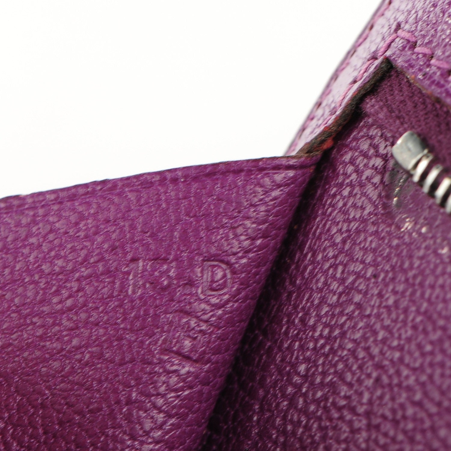 Hermes Chevre Mysore Bearn Gusset Wallet Cyclamen 12 of 15