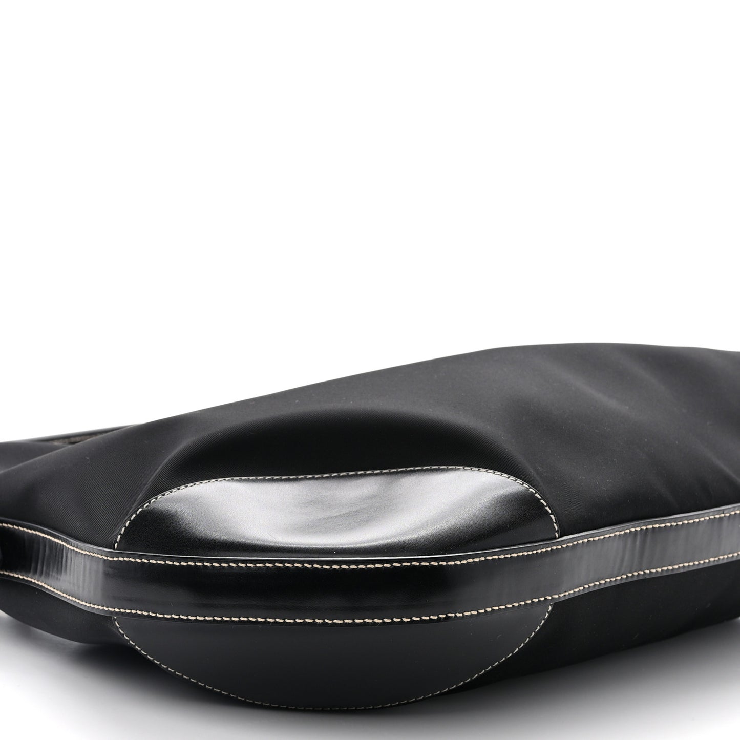Tessuto Nylon Saffiano Hobo Black