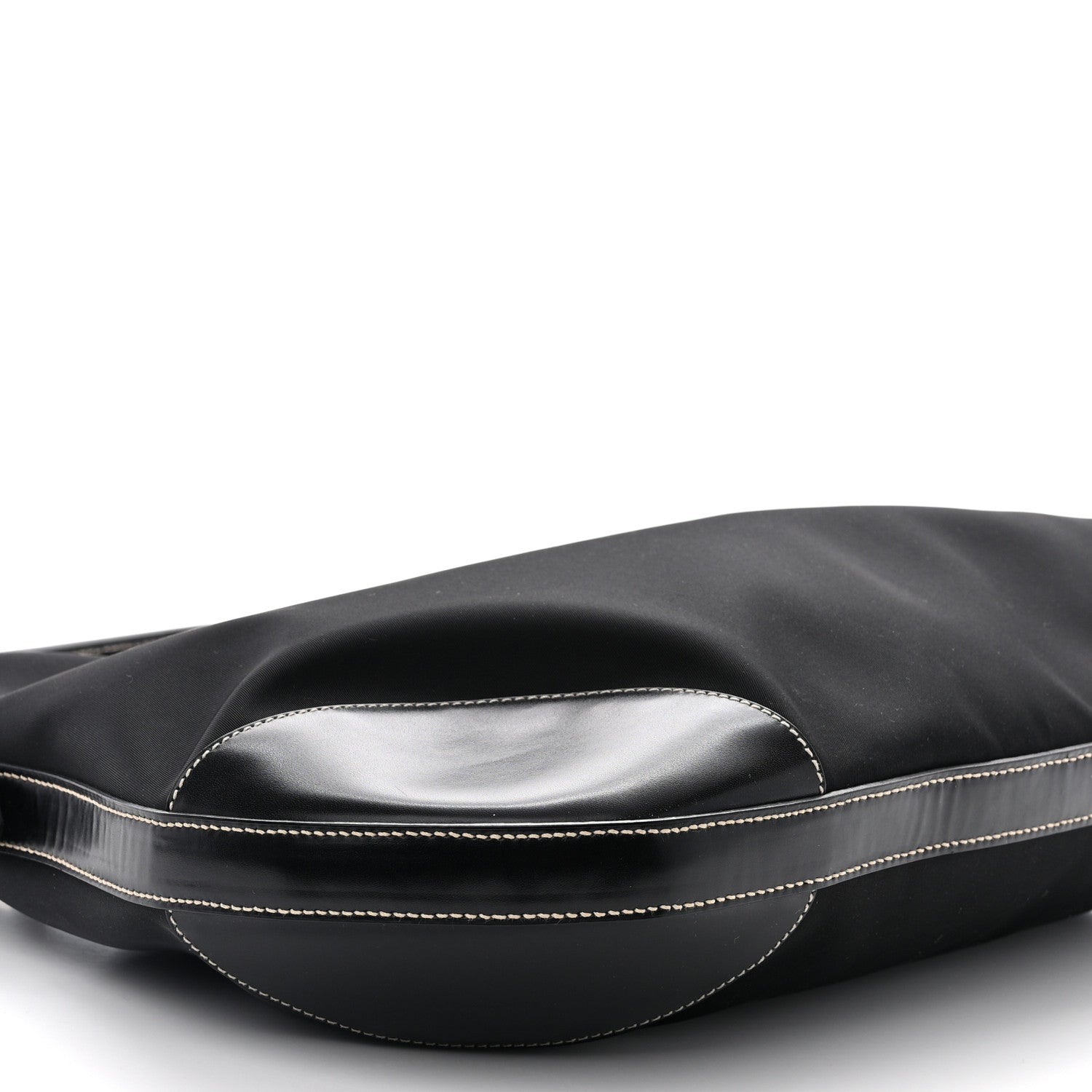 Prada Tessuto Nylon Saffiano Hobo Black 8 of 12