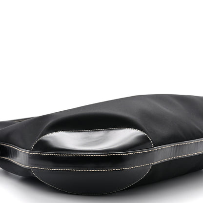 Prada Tessuto Nylon Saffiano Hobo Black 8 of 12