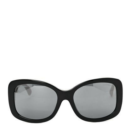 Chanel Acetate CC Sunglasses 5322 Black Beige 4 of 8