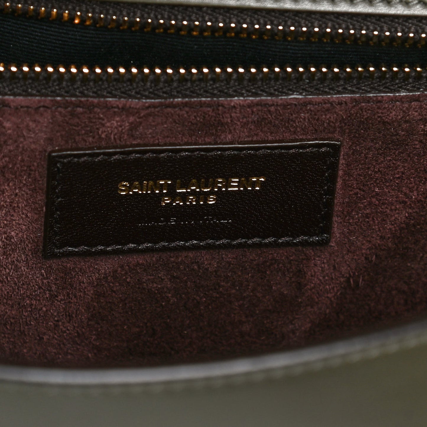 Smooth Calfskin Carre Satchel Green