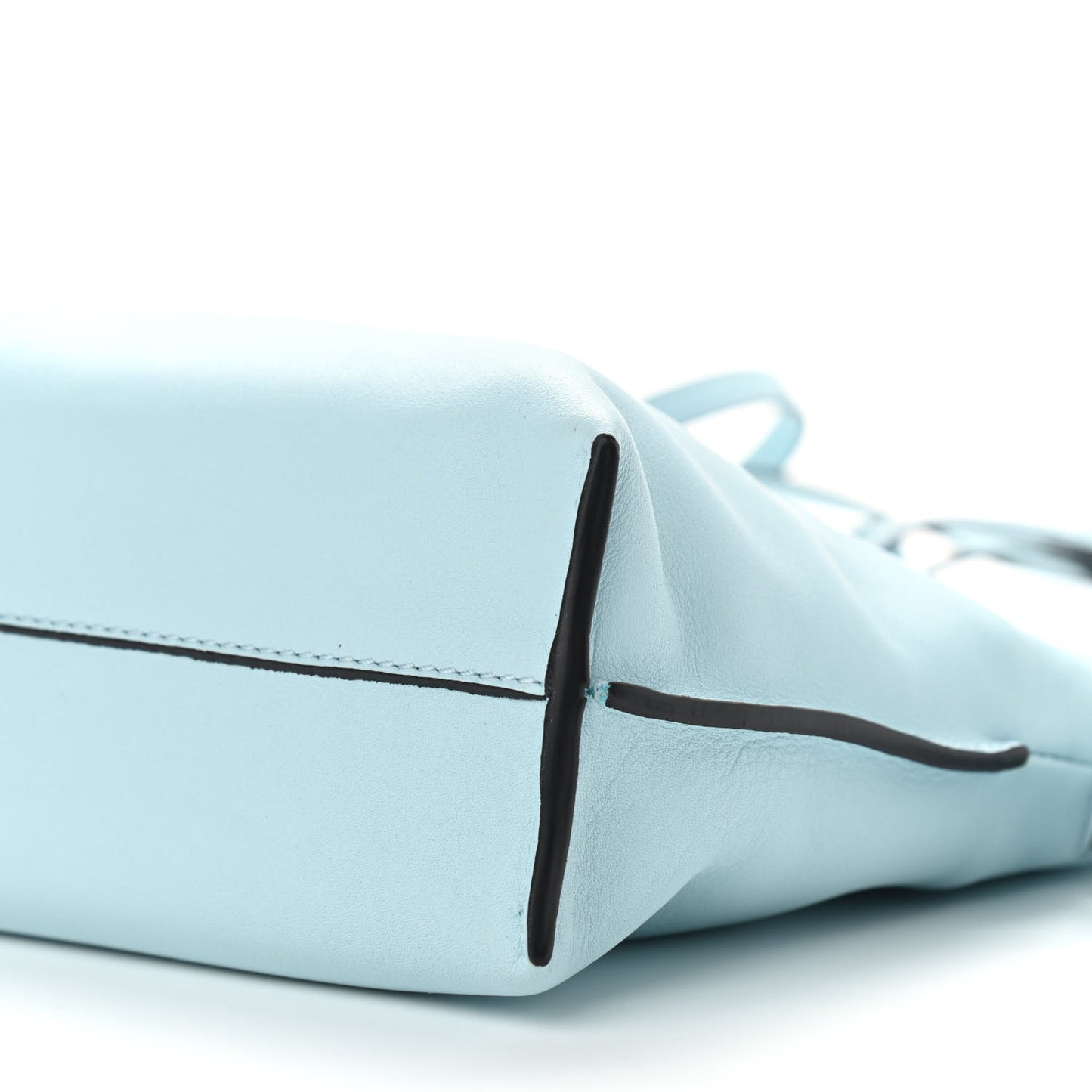 Calfskin Flamenco Knot Bag Crystal Blue