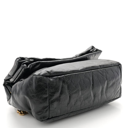 Balenciaga Arena Calfskin Small Monaco Chain Shoulder Bag Black 4 of 10