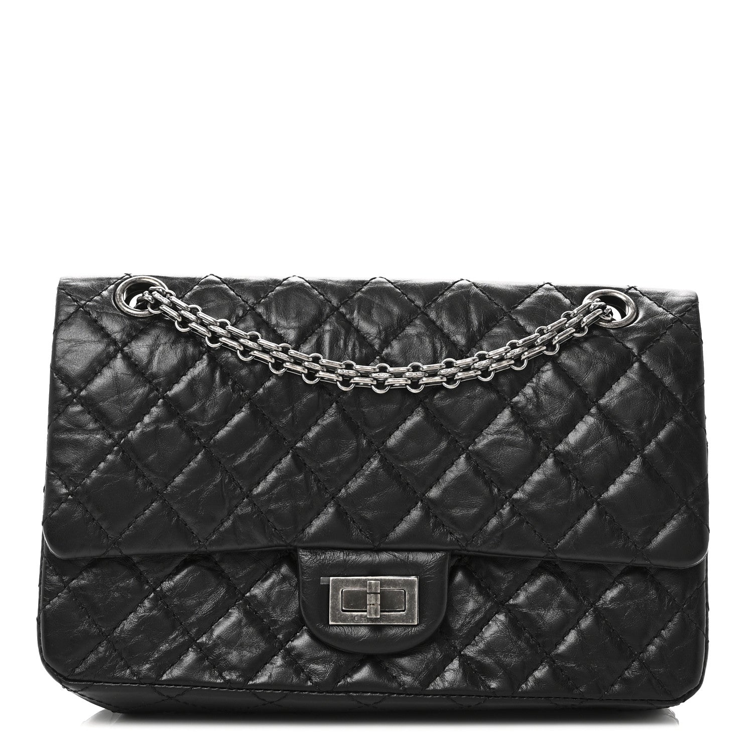 Chanel Aged Calfskin Quilted 2.55 Reissue 225 Flap Black 1 of 10