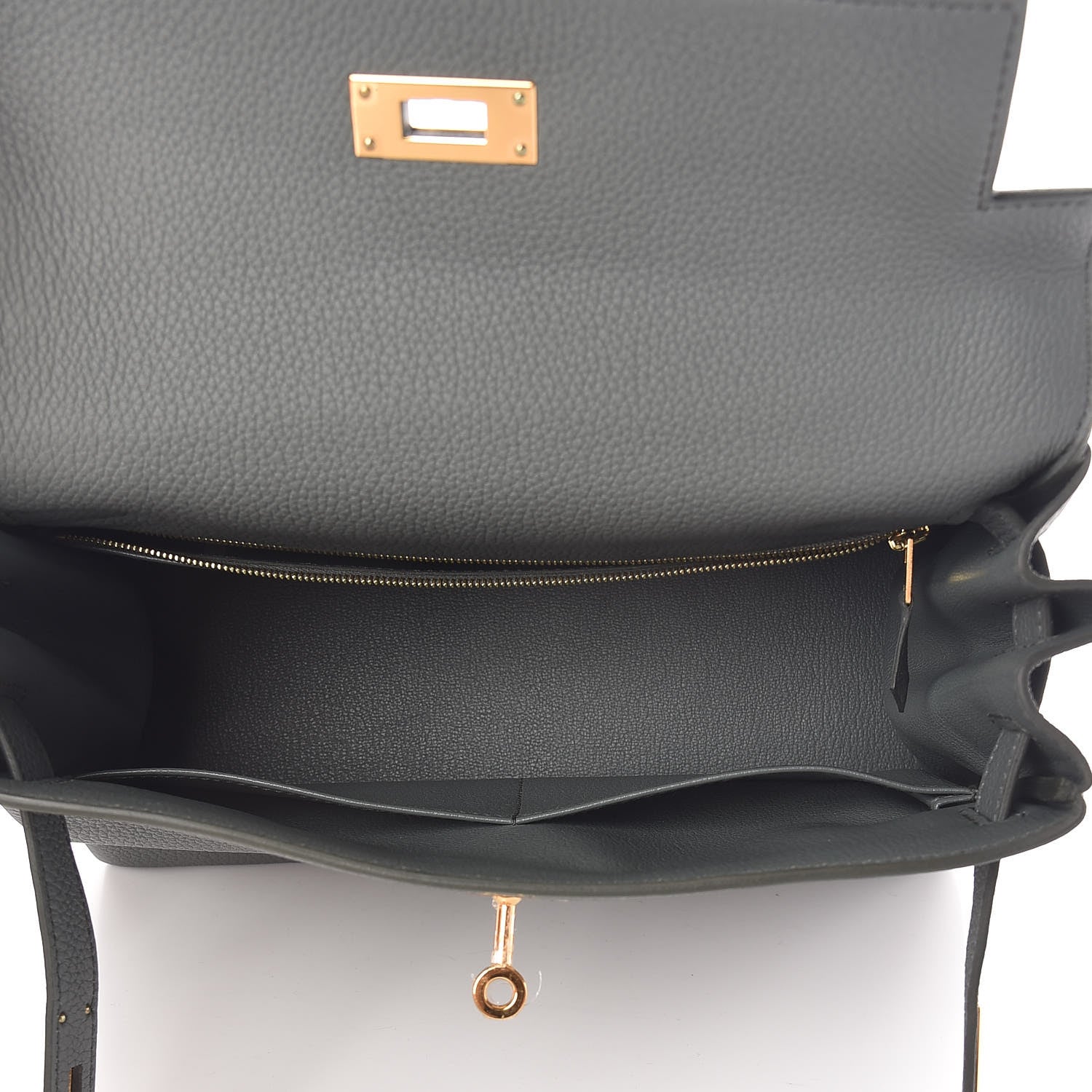 Hermes Togo Kelly Retourne 28 Vert Amande 7 of 40