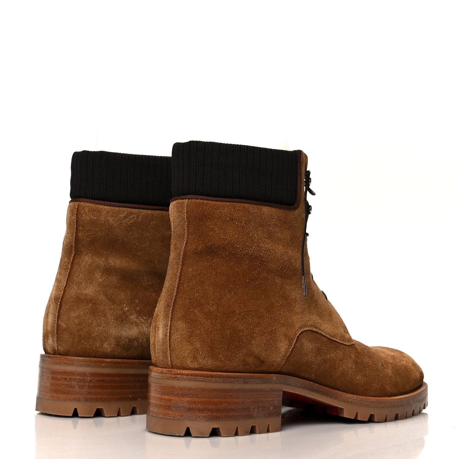 Christian Louboutin Suede Mens Trapman Flat Boots 43 Terra 4 of 10