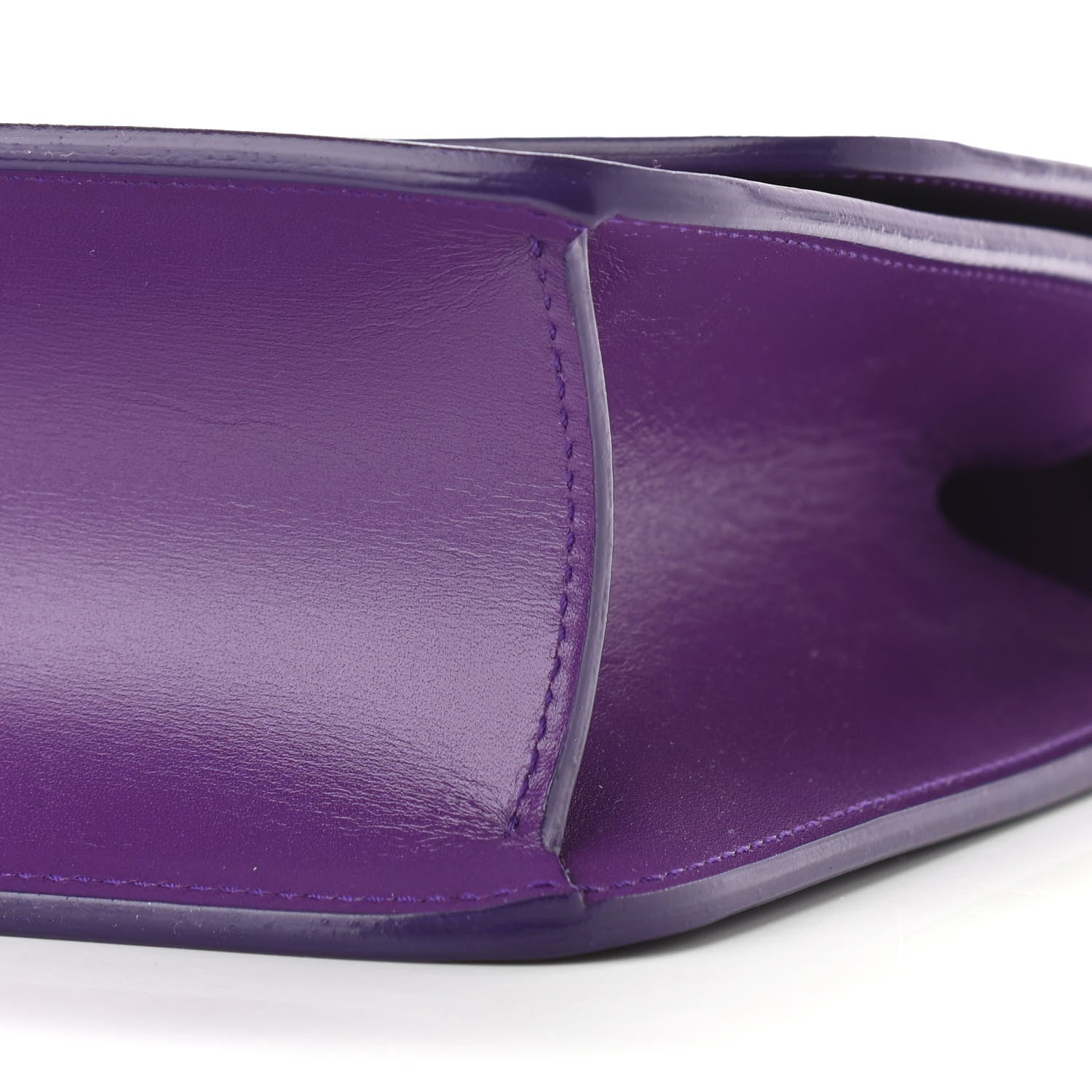 Saint Laurent Smooth Calfskin Carre Satchel Purple 9 of 11