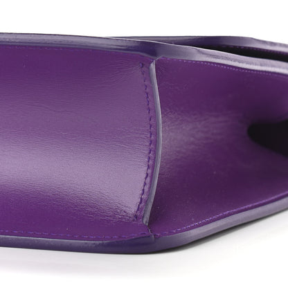 Saint Laurent Smooth Calfskin Carre Satchel Purple 9 of 11