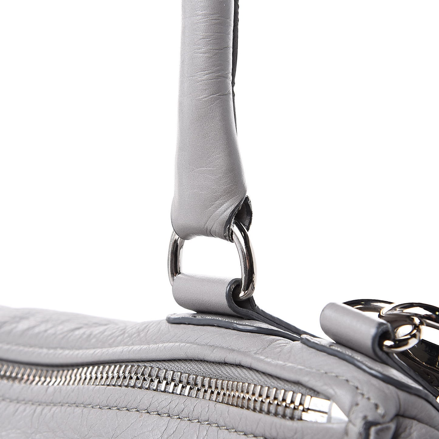 Calfskin Medium Bolt Stud Pandora Pearl Grey