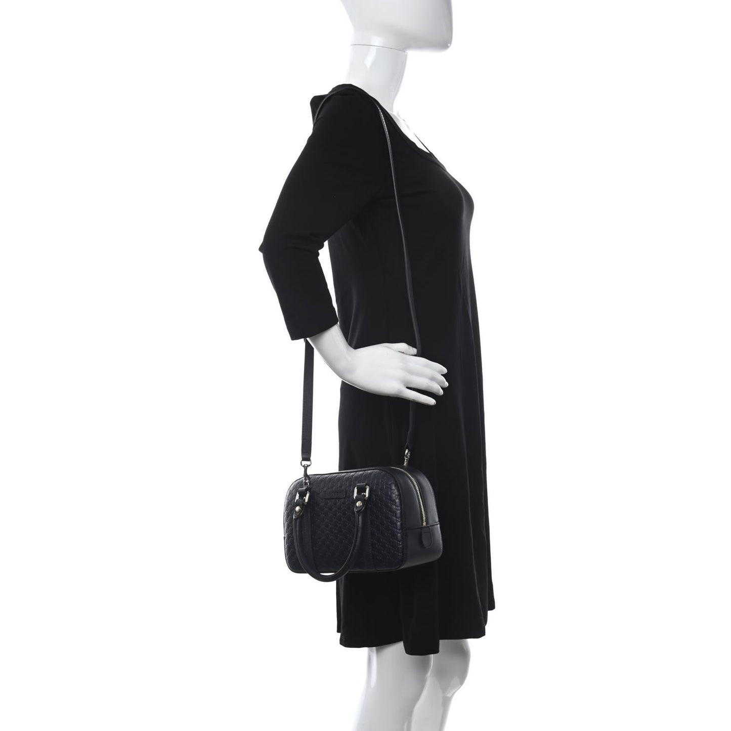 Soft Microguccissima Small Crossbody Bag Blue