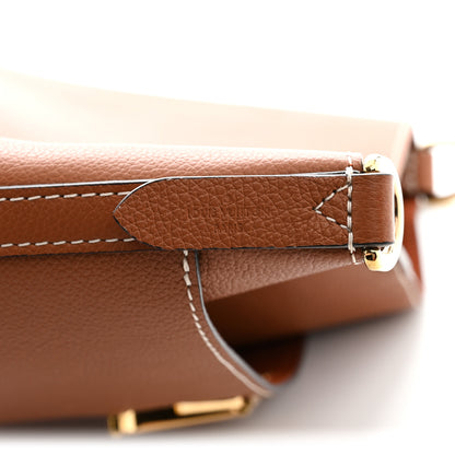Louis Vuitton Calfskin Lock and Walk Bucket Cognac 6 of 10