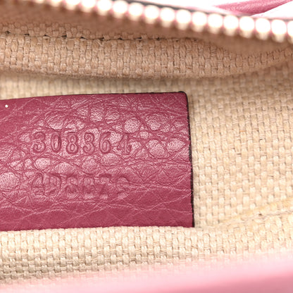 Gucci Pebbled Calfskin Small Soho Disco Bag Peonia Flower 7 of 14