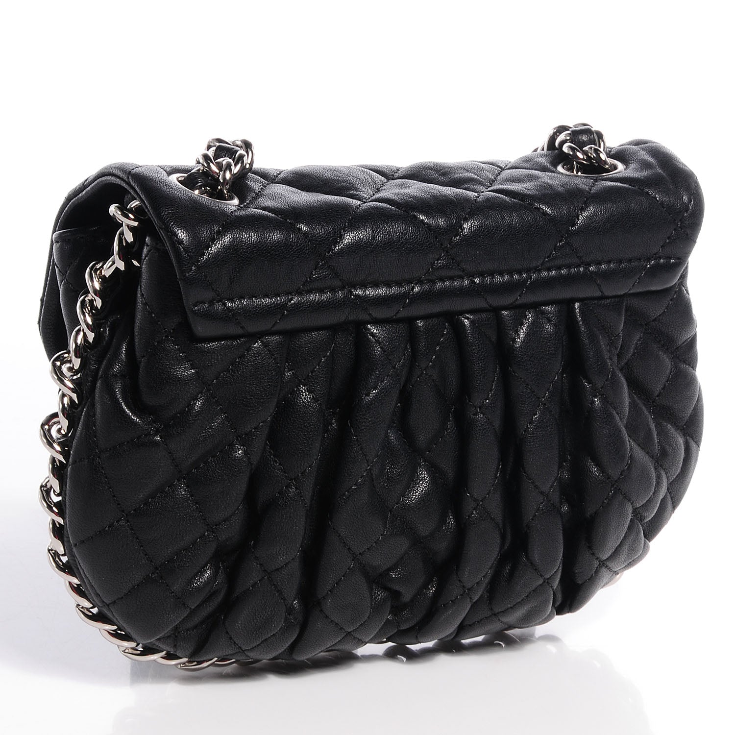Chanel Washed Lambskin Mini Chain Around Messenger Black 3 of 7