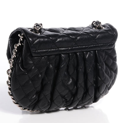 Chanel Washed Lambskin Mini Chain Around Messenger Black 3 of 7
