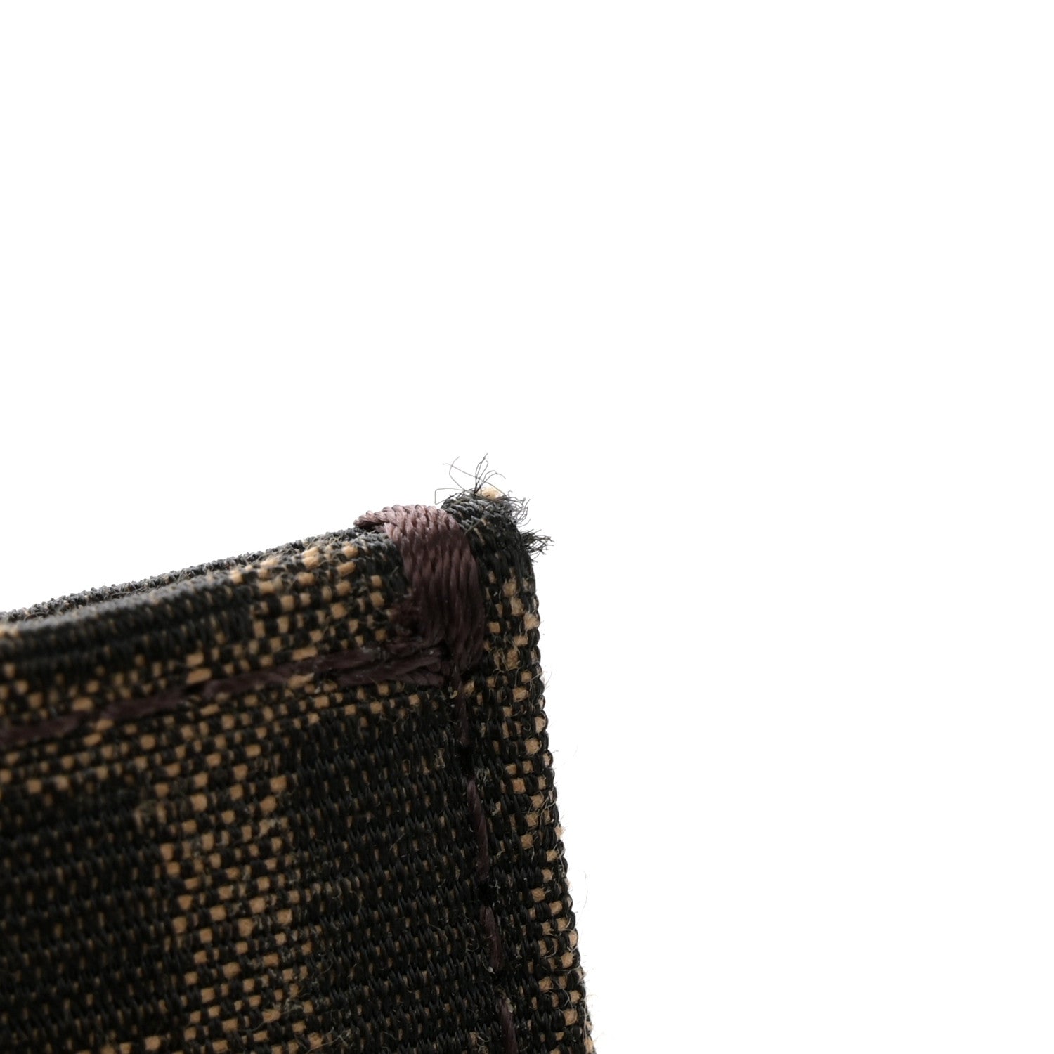 Fendi Recycled Fabric Jacquard Vitello Astro FF 1974 Shopping Tote Tobacco Moro Ebano 12 of 12