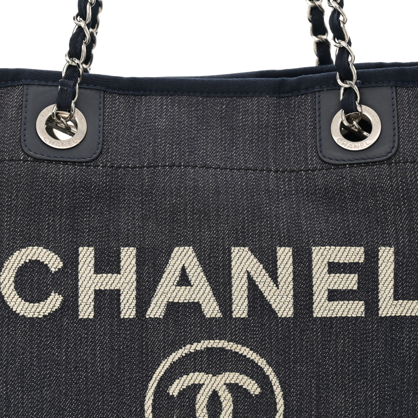 Denim Small Deauville Tote Dark Blue