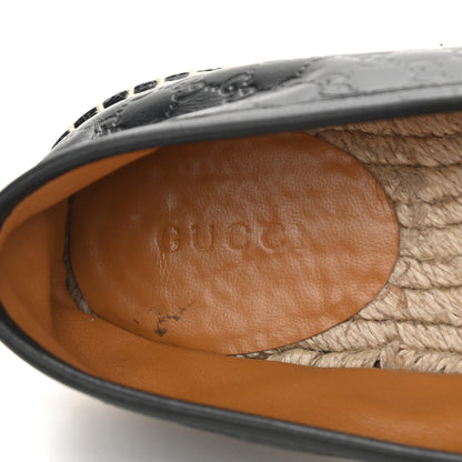 Gucci Microguccissima Signature Espadrilles 38.5 Black 6 of 11