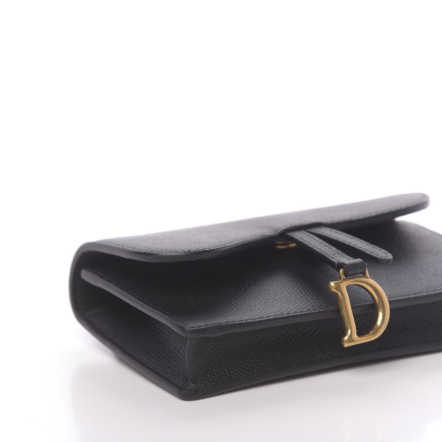 Christian Dior Grained Calfskin Saddle Belt Bag Black 8 of 10