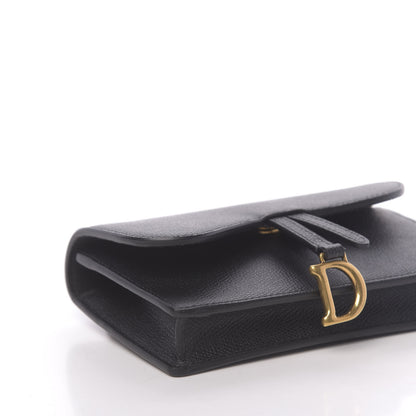 Christian Dior Grained Calfskin Saddle Belt Bag Black 8 of 10