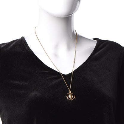 Chanel Anchor CC Pendant Necklace Gold 2 of 5