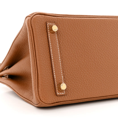 Hermes Togo Birkin 25 Gold 9 of 11