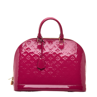Louis Vuitton Vernis Alma GM Rose Indien 1 of 8