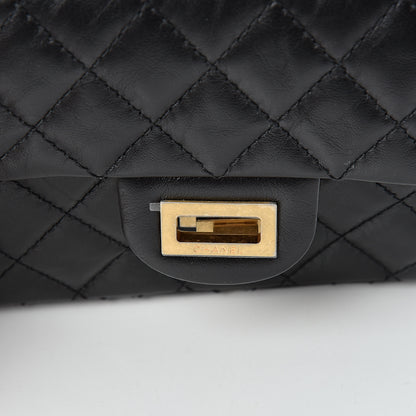 Chanel Aged Calfskin Quilted 2.55 Reissue Mini Flap Black 12 of 14