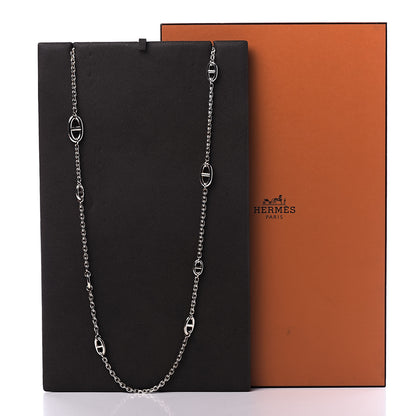 Hermes Sterling Silver Farandole Necklace 160 7 of 7