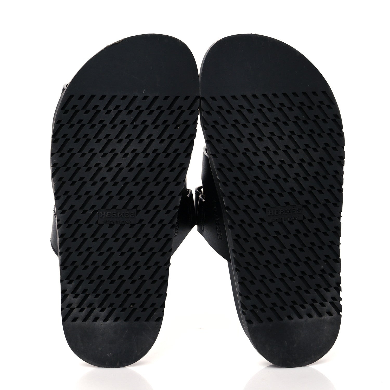 Hermes Calfskin Womens Chypre Sandals 36 Black 5 of 9