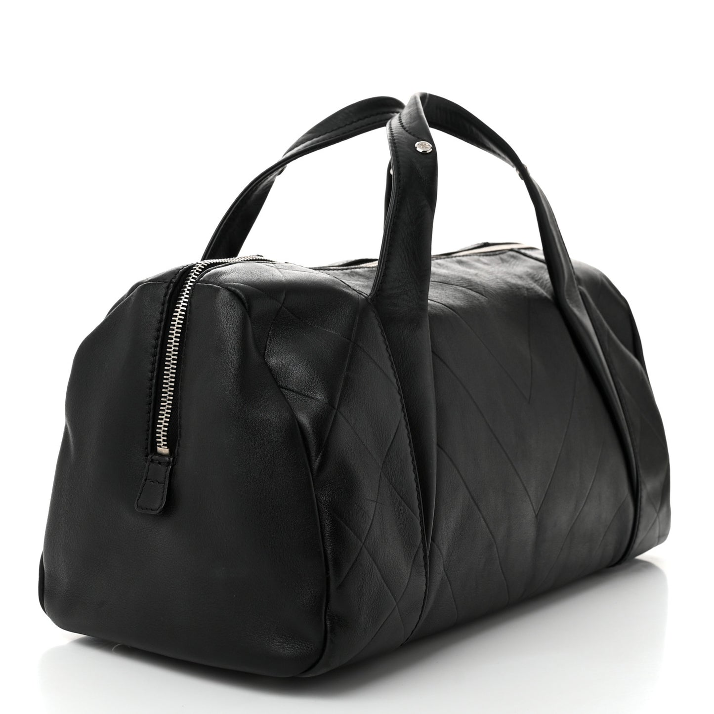 Calfskin CC Chevron All Day Long Boston Black
