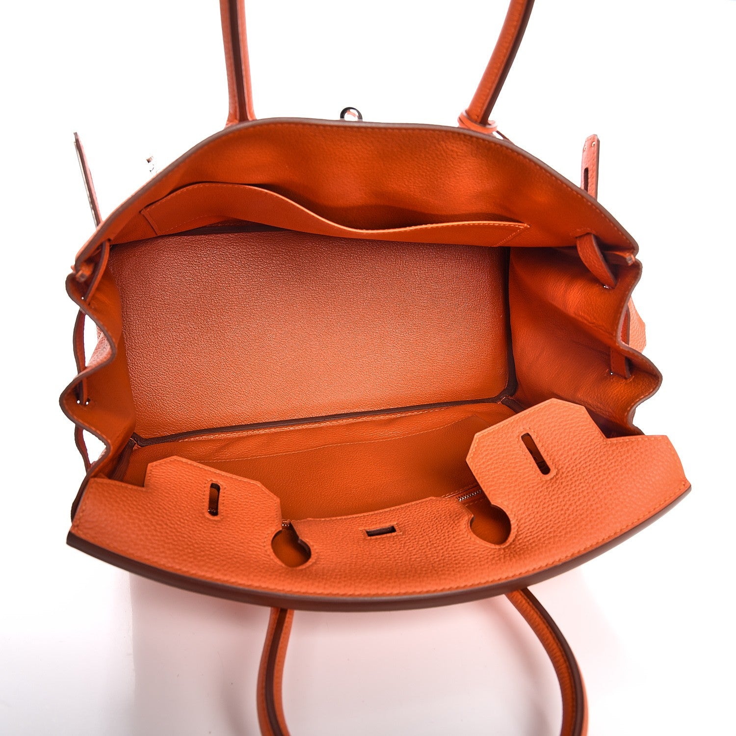Hermes Togo Birkin 30 Feu 6 of 32