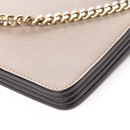 Chloe Calfskin Suede Medium Faye Shoulder Bag Motty Grey 8 of 9