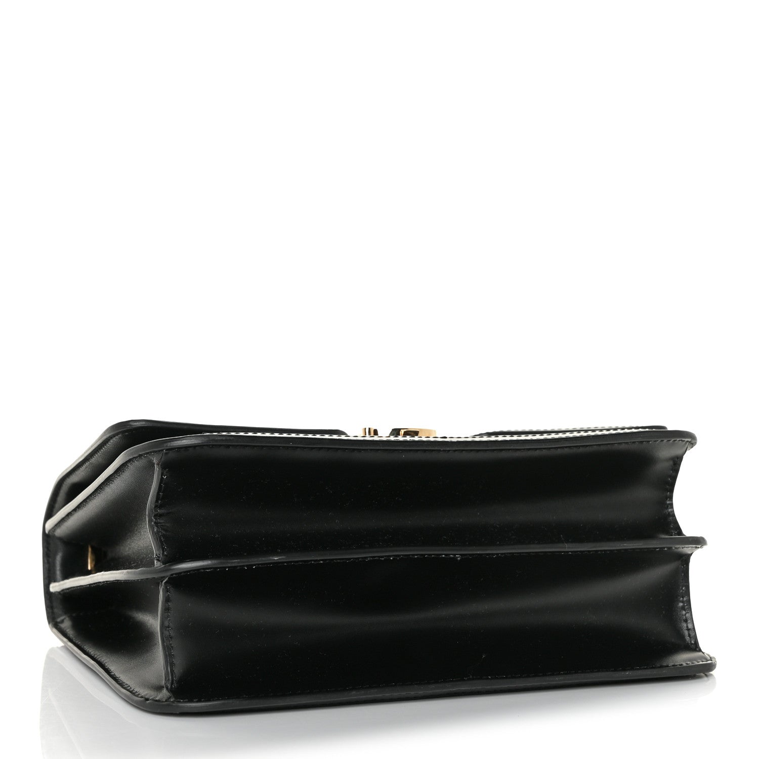 Burberry Calfskin Monogram Embossed Medium TB Chain Bag Black 4 of 10