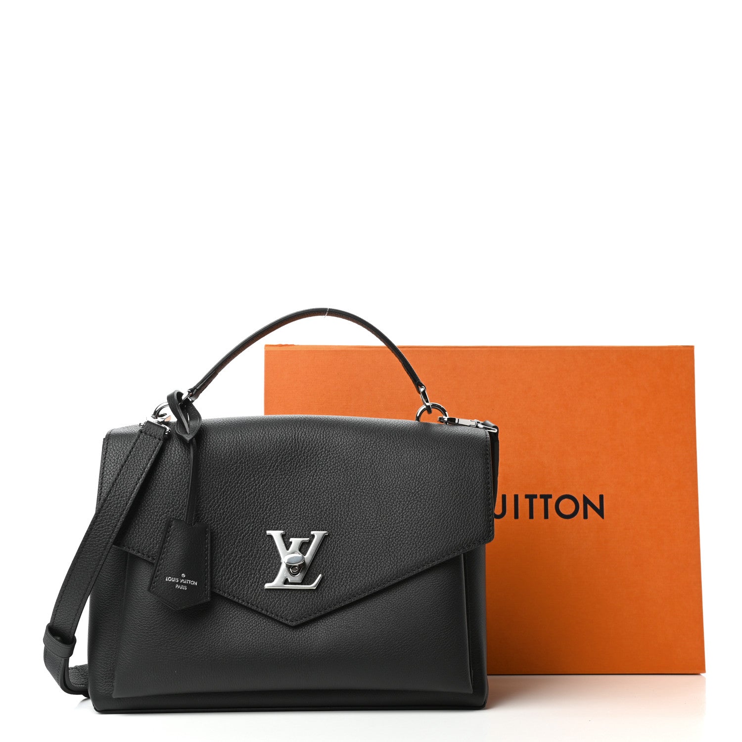 Louis Vuitton Soft Calfskin My Lockme Top Handle Black 10 of 10