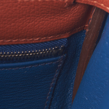 Hermes Evercolor Verso Kelly Retourne 32 Blush Deep Blue 17 of 35