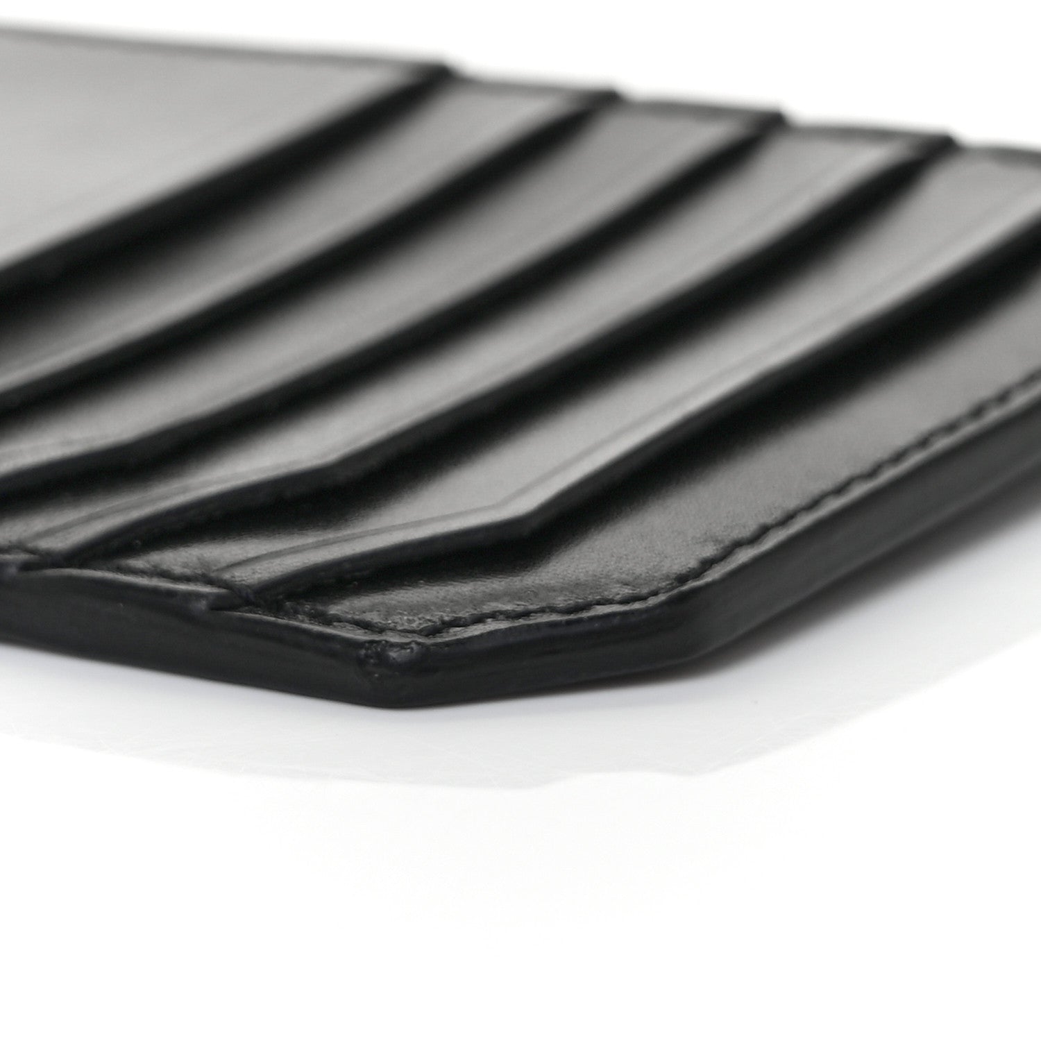 Saint Laurent Calfskin 5 Fragments Zip Pouch Card Holder Black Blue 9 of 10