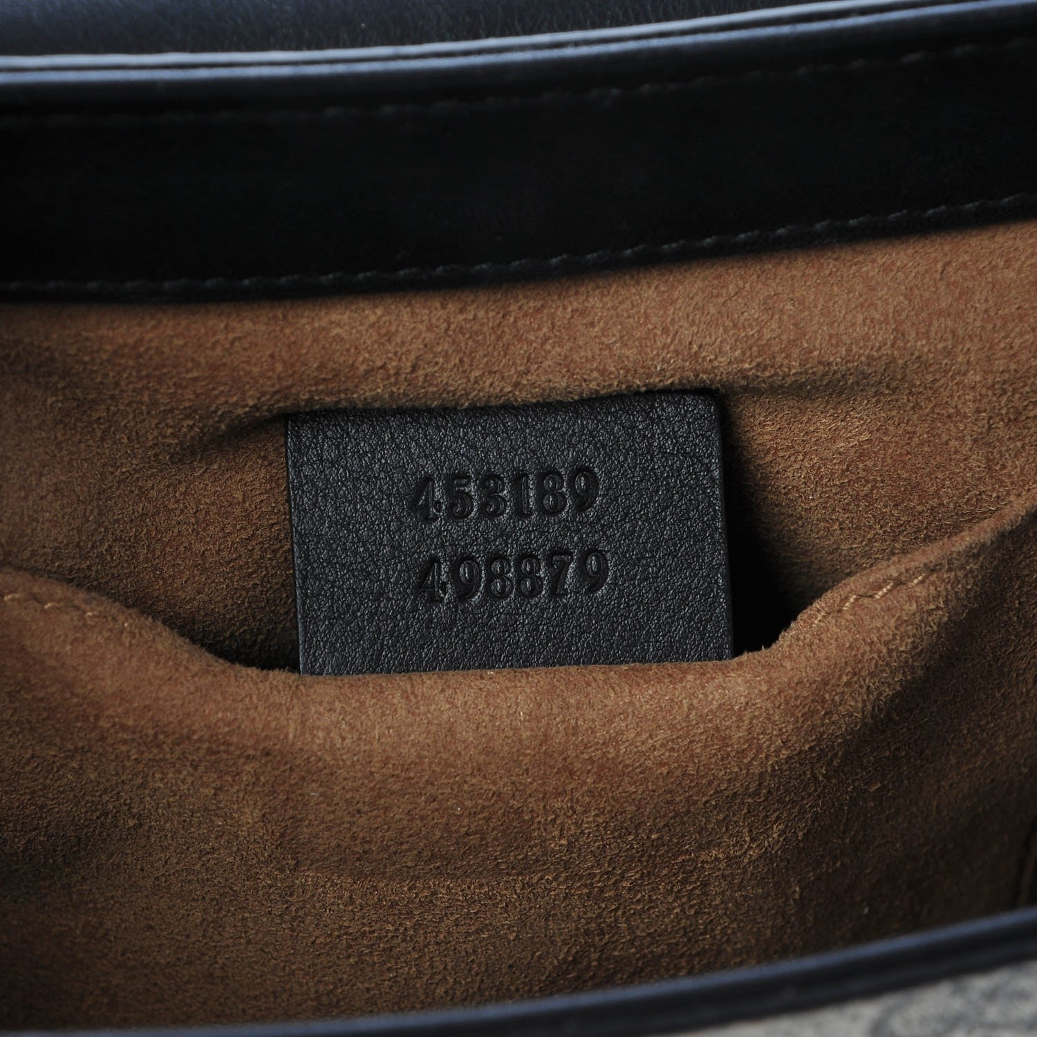 Gucci GG Supreme Monogram Web Medium Padlock Messenger Shoulder Bag Black 7 of 7