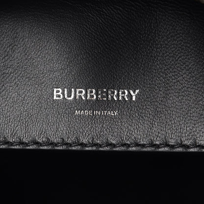 Burberry Smooth Calfskin Montage Print Small Cube Bowling Bag Black 6 of 12