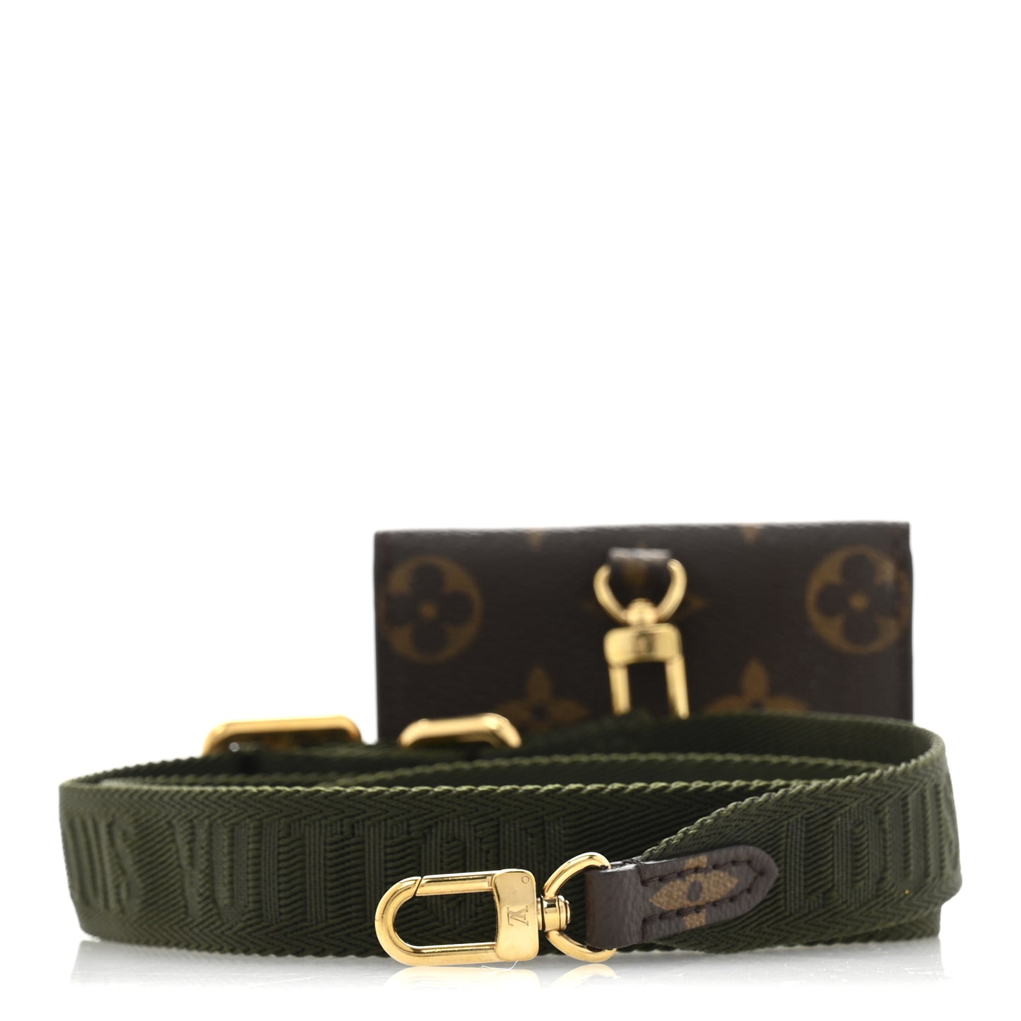 Monogram Felicie Strap & Go Shoulder Strap Khaki