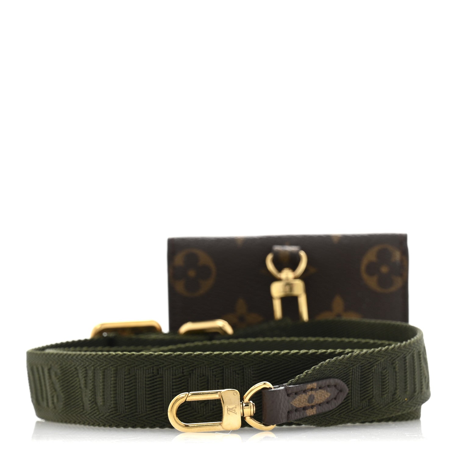 Louis Vuitton Monogram Felicie Strap & Go Shoulder Strap Khaki 1 of 7