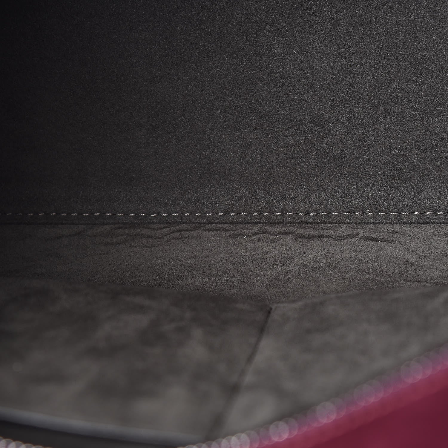 Fendi Vitello Baltico Kore Petite 3jours Tote Carbone Bordeaux 10 of 11