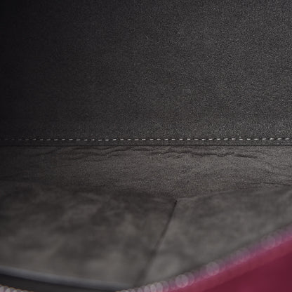 Fendi Vitello Baltico Kore Petite 3jours Tote Carbone Bordeaux 10 of 11