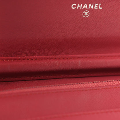 Chanel Calfskin Quilted Boy Wallet On Chain WOC Pink 14 of 15