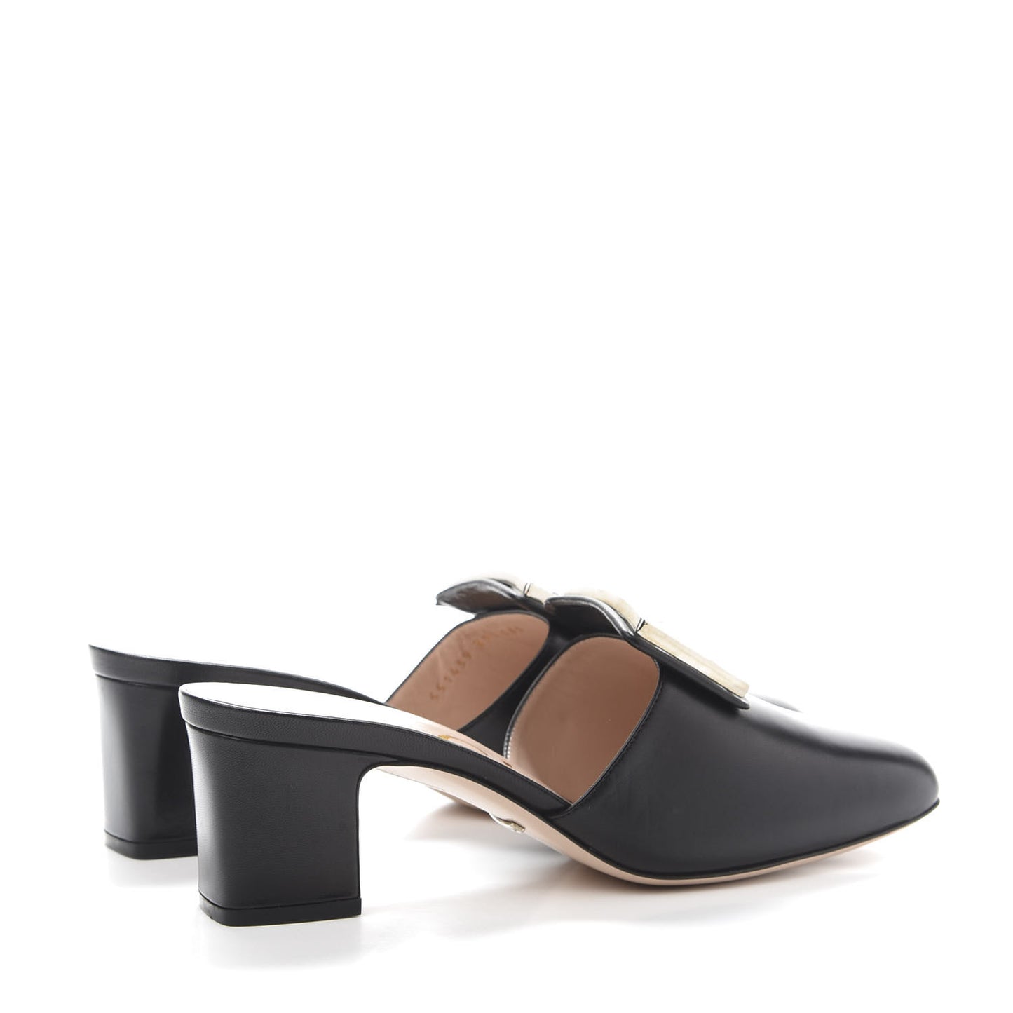 Malaga Kid Crystal Square G Madelyn Mules 39.5 Black