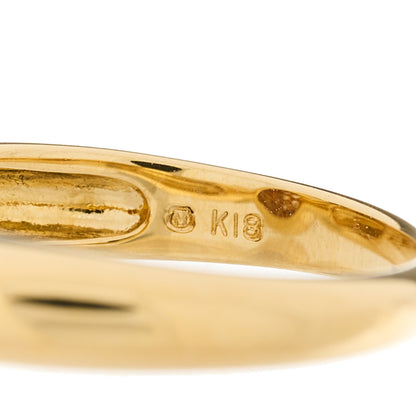 Mikimoto 18K Yellow Gold Diamond Akoya Pearl Ball Ring 51 5.75 5 of 5
