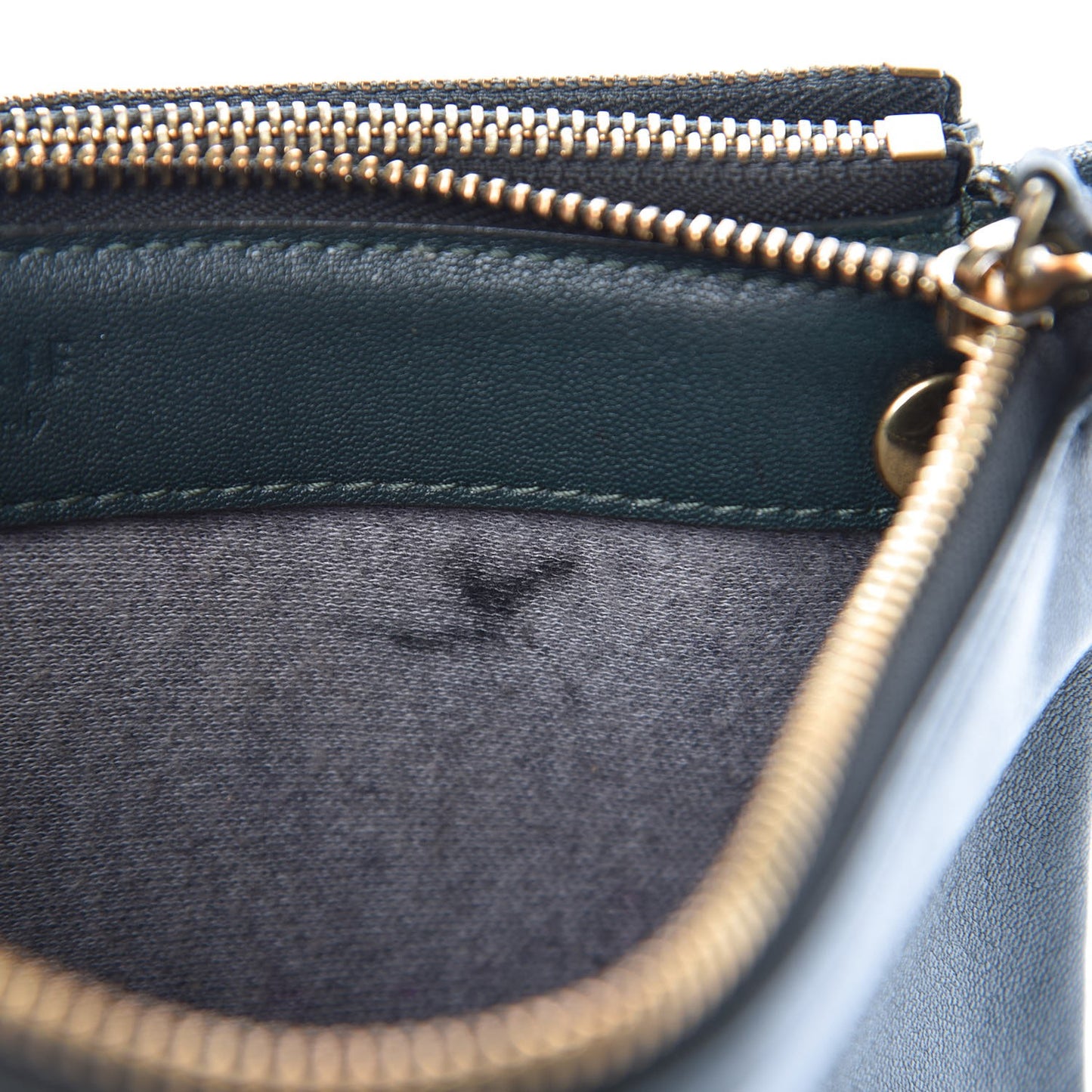 Lambskin Small Trio Crossbody Bag Dark Green
