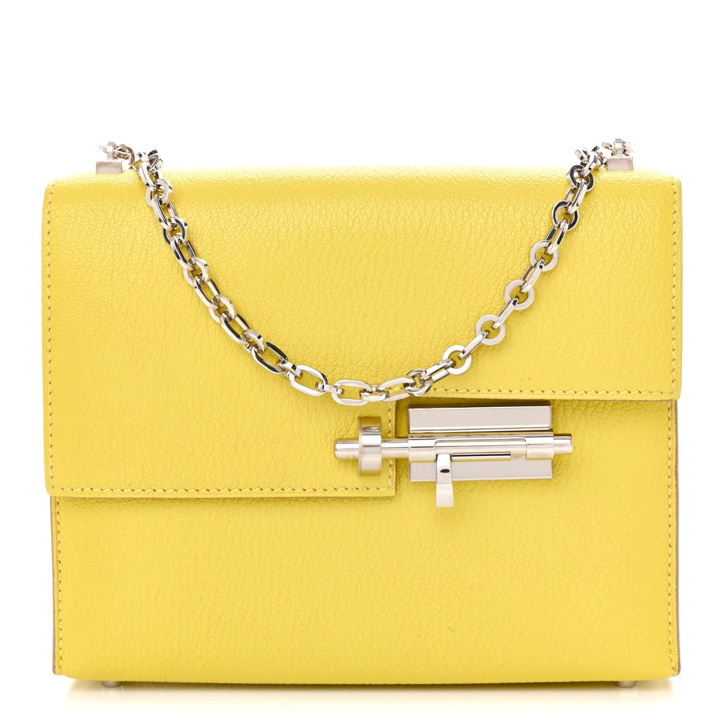 Chevre Mysore Mini Verrou Chaine Bag Lime