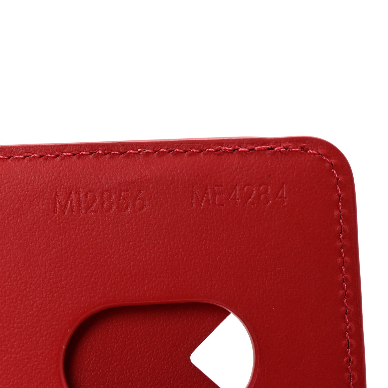 Louis Vuitton Monogram Macassar Magnetic Card Holder Sari Red 7 of 7